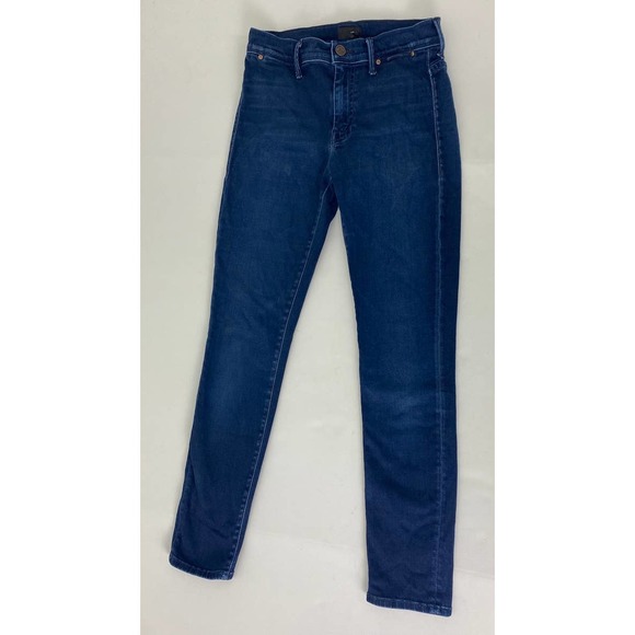 MOTHER Denim - MOTHER The Daydreamer Crop Jeans Body Electric Blue Skinny Cut 603398 - Size 26
